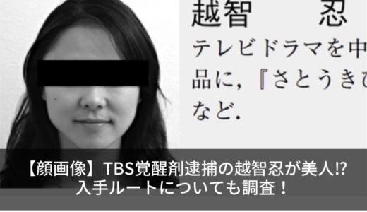 【顔画像】TBS覚醒剤逮捕の越智忍が美人⁉︎入手ルートについても調査！