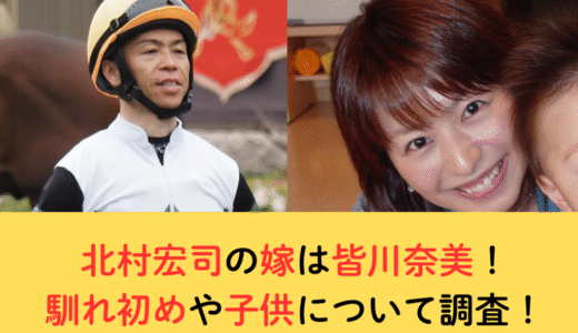 北村宏司の嫁は皆川奈美！馴れ初めや子供について調査！